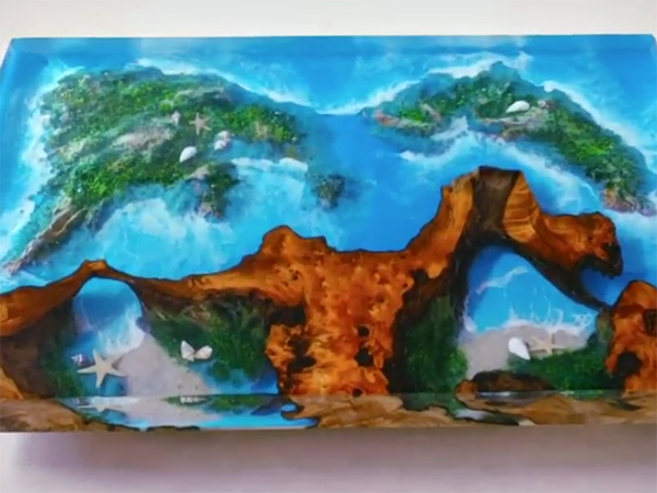 家具廠河流桌樹(shù)脂膠水應(yīng)用案例1